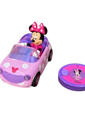Disney Junior Minnie Mouse Roadster Pink Remote Controlled Car Tested And Works
